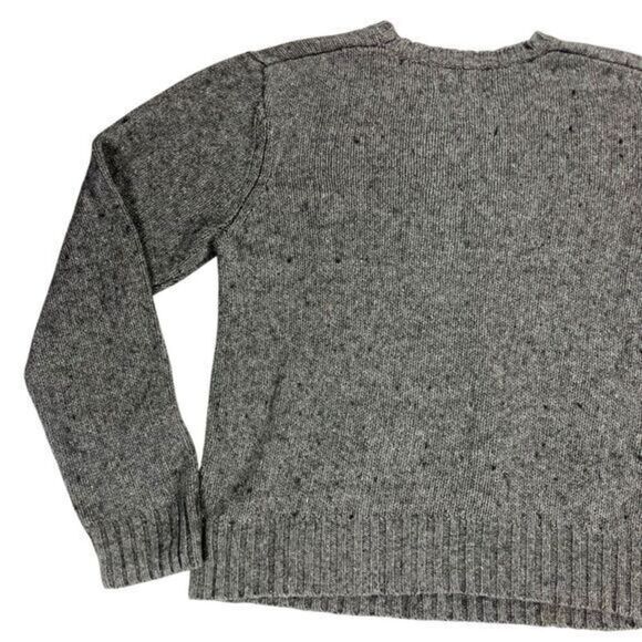 Aeropostale Sweater Men XL Gray Chunky Knit Crew Neck Fair Isle Bohemian Holiday - Picture 7 of 16